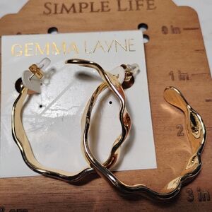 Gemma Layne Gold Hoop Earrings